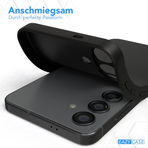 Do Samsung Galaxy S24 Etui Case Silikon Cover Ochrona Pokrowiec Slim Mat Czarny - Zdjęcie 5 z 7