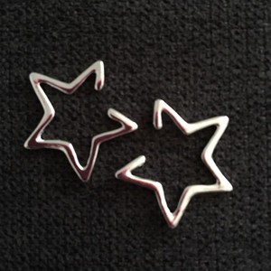 Geometry-Star-Triangle-Ear-Clip-Cuff-Studs-Cartilage-Earrings-Non-Piercing