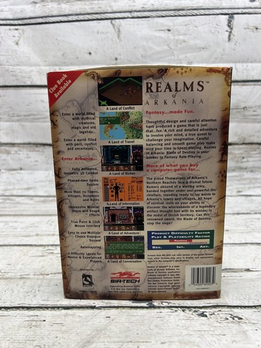 1993 Realms Of Arkania Blade Of Destiny IBM 3.5" Floppy Disk Big Box PC Game - Picture 9 of 10