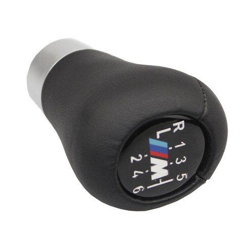 25117896031 Chrom Rahmen M Optik Manuel Schaltknauf Leder Schalthebel  5/6 Gang - Bild 6 von 10