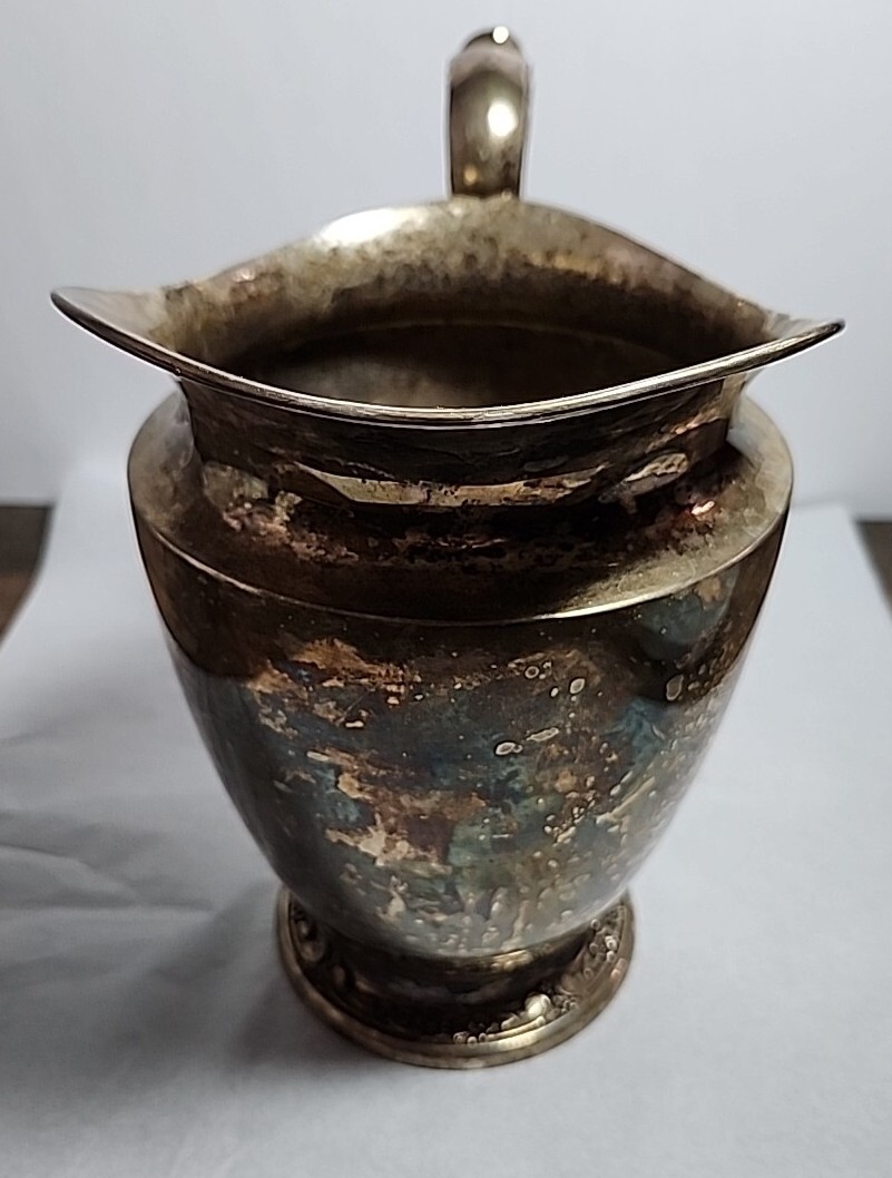 Vintage Rogers & Bro. Silver Plate with Pewter Base Water