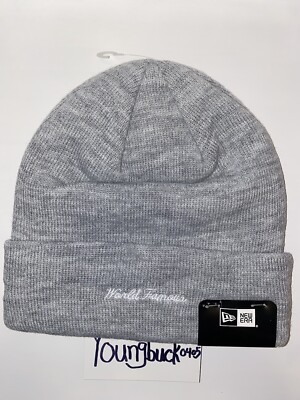 Supreme x New Era Box Logo Gray Red Beanie Hat FW18BN59 New | eBay