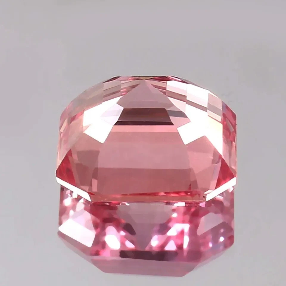 Piedra preciosa de corte suelto de morganita rosa natural impecable de Madagascar 9x9 mm Foto 4 de 4