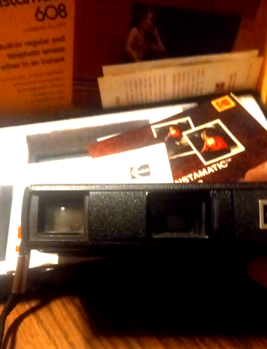 Vintage Kodak Tele-Instamatic 608 Compact 110 Film Camera With Manual Orig Box - Picture 2 of 4