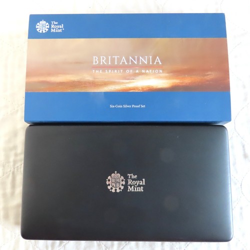 2019 BRITANNIA .999 SILVER PROOF 6 COIN SET - 1,351 sets - complete - coa 009 - Picture 5 of 5