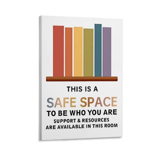 Safe Space Canvas Poster Decoration Framed Living Room Decor Art Print Wall Art