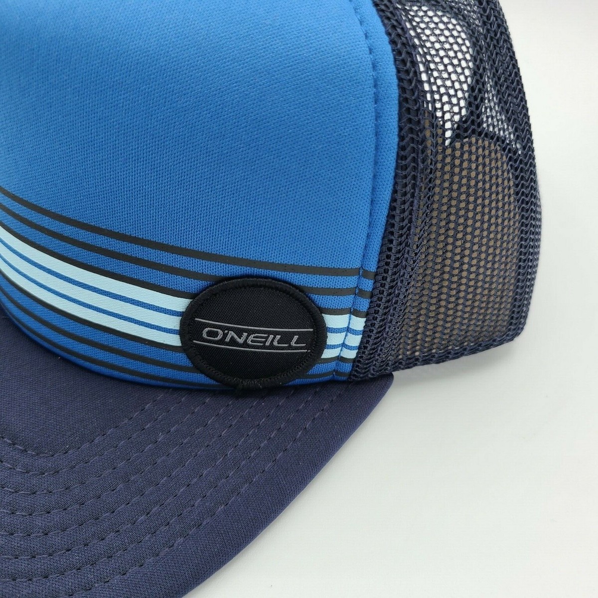O'Neill Hat Baseball Cap Black Mesh Blue Retro Front Classic O'Neill Hat Baseball Cap Black Mesh Blue Retro Front Classic