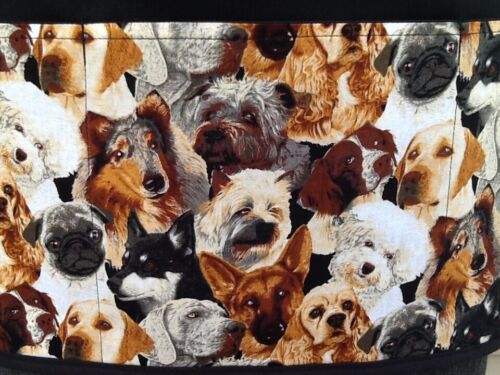 Cute dogs 3 pocket Waist Half apron Waitress Server resturants Black Janet’s - Picture 2 of 3