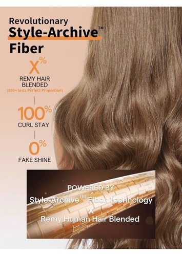 26 Inch Chocolate Brown Put On Go Glueless Loose Wave Wig, Human Hair Synthetic - Picture 5 of 14