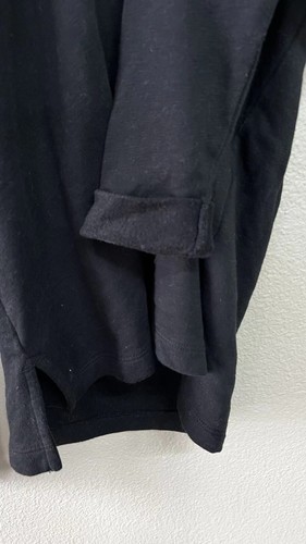 James Perse Womens Black Cowl Neck Pullover Sweatshirt Top 2 M NWOT - Picture 8 of 8