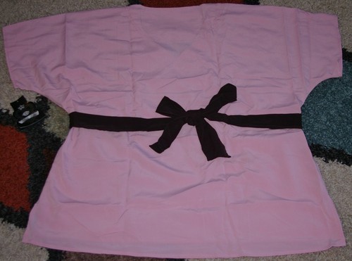 Dickies Black Label Soft Mock Wrap Scrub Top W/ Ribbon Tie & Pockets Size M - Picture 33 of 39