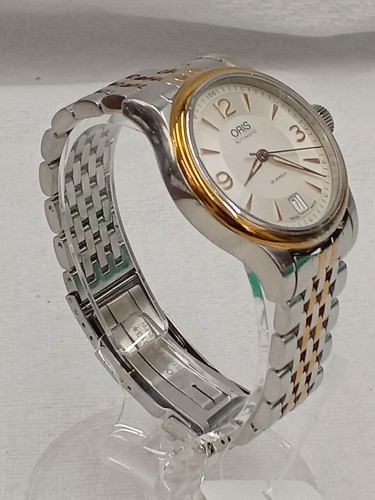 Oris 7578 Classic Watch Automatic Men's White Dial Swiss Made Round Used Japan - 第 7/12 張圖片