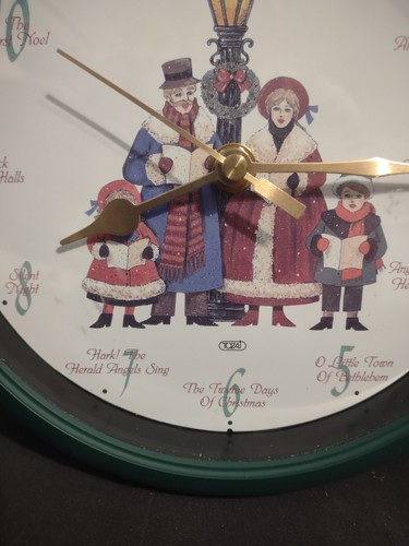 Christmas Carol Musical Clock 12 Different Carols on the Hour 8” - Picture 4 of 8