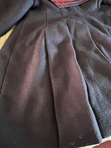Vintage Girls Rothschild Wool Sailor Coat. Navy with Red Trim and Lining. Size 4 - Picture 12 of 15