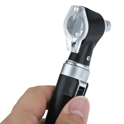 Black Ear Diagnostic Scope Otoscope W LED Light Speculum Lens Kit for Kids Adult - Picture 8 of 12