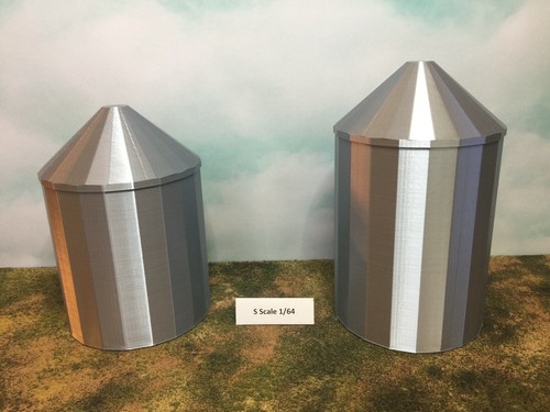 (2) CONJUNTO SILO (s) de grano - Escala S 1:64 - EE. UU. ¡No requiere montaje! Racimo FARM - Imagen 11 de 12