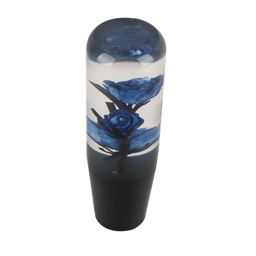 Universal 15cm JDM Clear Blue Real Rose Flowers Manual Gear Stick Shift Knob - Bild 5 von 9