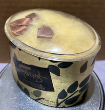 Vintage WOODHUE Bath Powder, Leaf Pattern, Made in USA