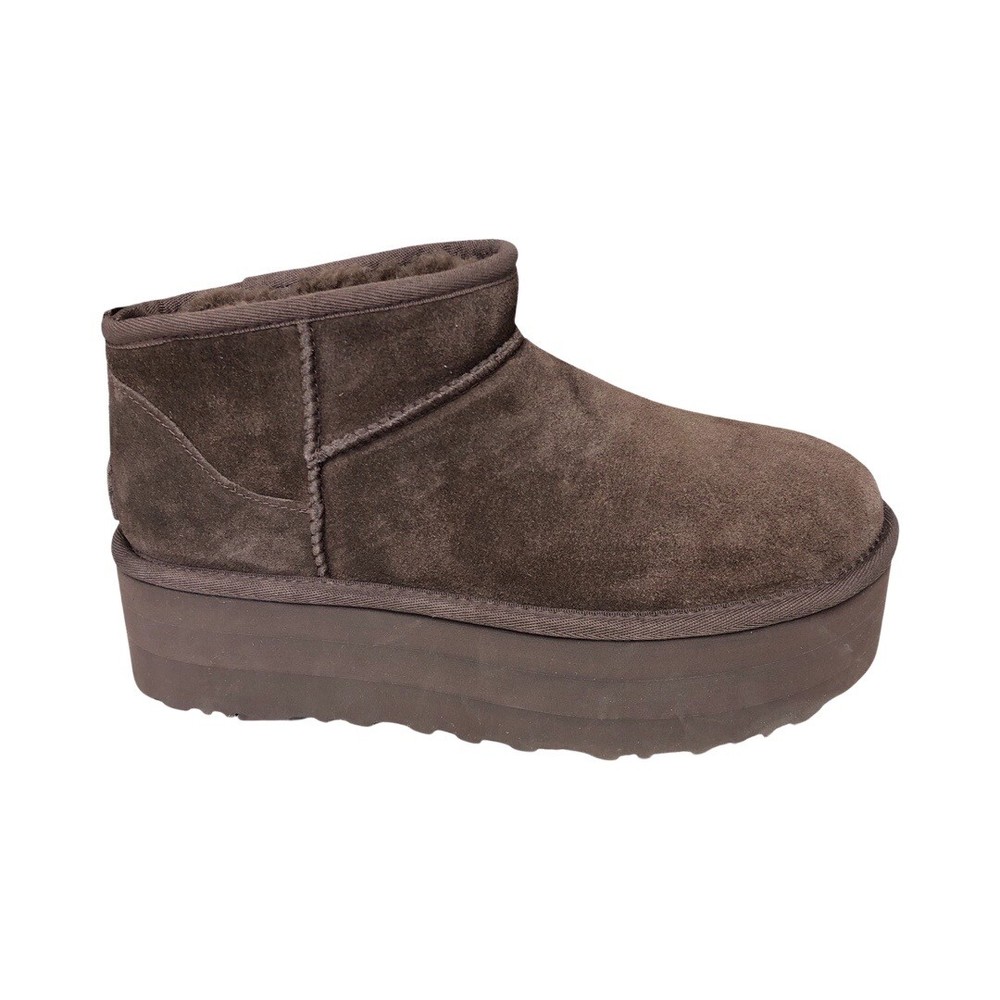 UGG Women's Classic Ultra Mini Platform Burnt Cedar Boots 1135092