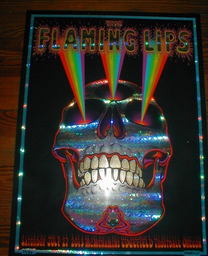 Lámina de vitral EMEK 2013 FLAMING LIPS firmada y numerada póster casi nuevo - Imagen 5 de 8