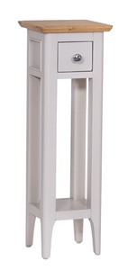 Normandy Grey Painted Oak Plant Stand Slim Narrow Drink Unit Image Is Loading Normandy Grey Painted Oak Plant Stand Slim Narrow