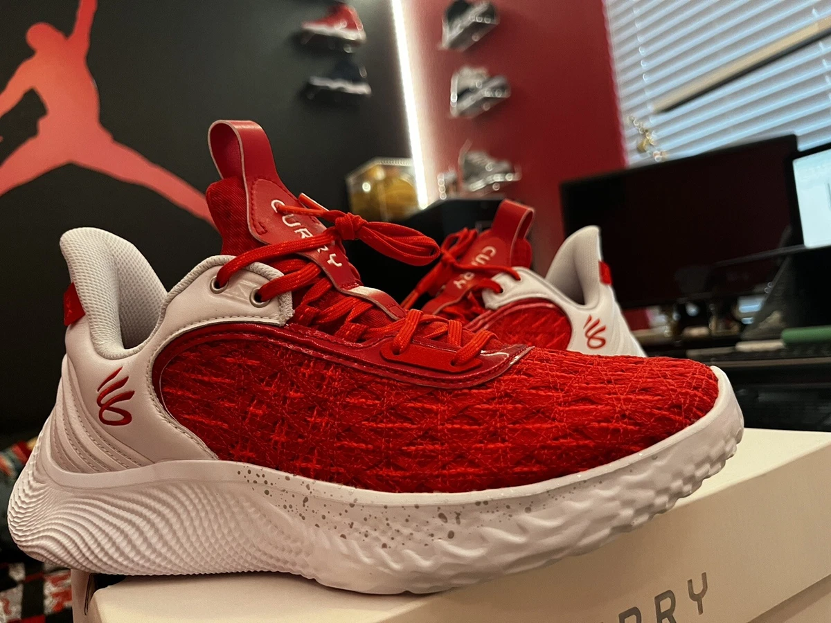 UNDER ARMOUR CURRY FLOW 9 TEAM RED SIZE 10 🔥rare🔥