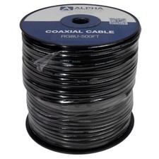 50 ohm RG8 Black Coaxial Cable RG8/U OR RG8U Spool / Reel Bulk 
