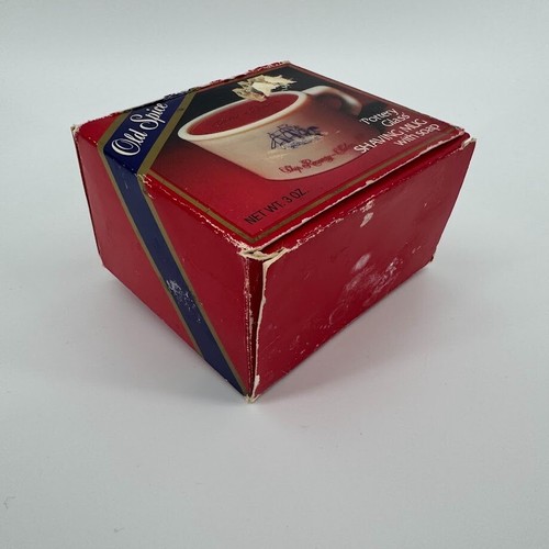 Vintage Shulton Old Spice Pottery Glass Shaving Mug with 3 OZ Soap NEW OLD STOCK - Picture 8 of 11