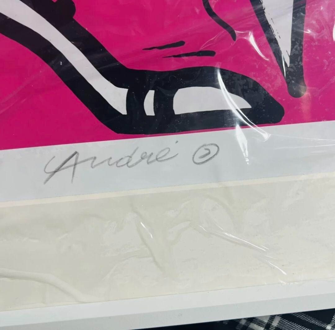 André & Futura Silkscreen Edition Autographed Framed Chez