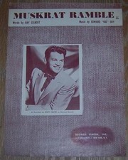 Muskrat Ramble Recorded by Rusty Draper 1950 Vintage Sheet Music