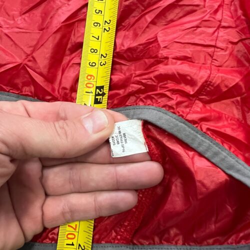 Novara Stowable Rain Jacket Mens Large Red Cycling Ultra Lightweight Full Zip - Picture 3 of 9