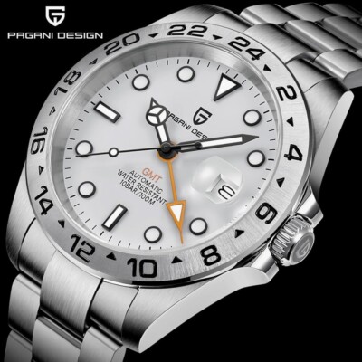 Pagani Design PD-1682 V2 Explorer II GMT Automatic 100M Waterproof Watch