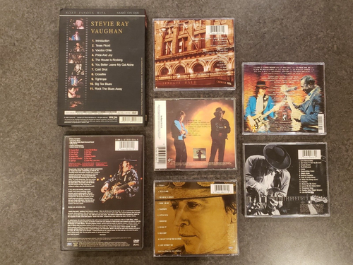 7 SRV CD Collection DVD Lot Compact Disc Concert Stevie Ray Vaughan Albert King - Foto 2 di 6