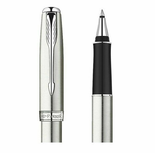 Excelente bolígrafo Parker Sonnet acero inoxidable 0,5 mm tinta negro recarga - Imagen 6 de 6