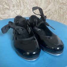 Little Girls Black Bloch Techno Tap Shoes Size 8.5