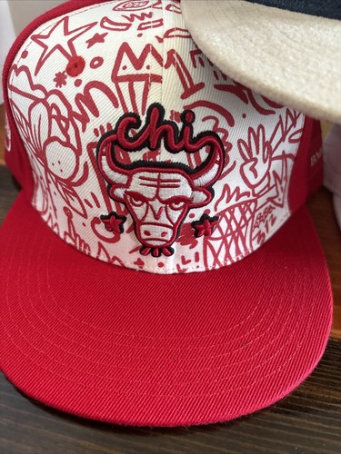 NEW Lot Of 5 Chicago Bulls SGA Giveaway Artist Series Hats Caps Limited - Picture 5 of 14