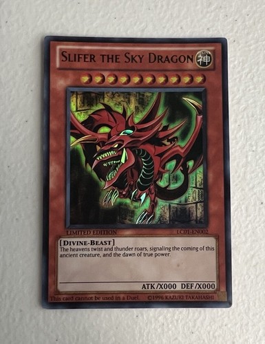 Yugioh Slifer the Sky Dragon LC01-EN002 Ultra Rare 25th Anniversary NM  - Picture 1 of 2
