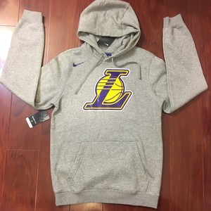 New Nike Los Angeles Lakers Nba Logo Hoodies Grey 881139 063 Men Size Small S Ebay