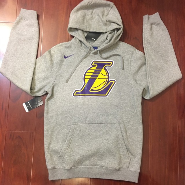 nike lakers hoodie grey