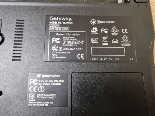 Joblot 2x Gateway Laptops Spares Or Repair For Parts Only - Picture 7 of 20