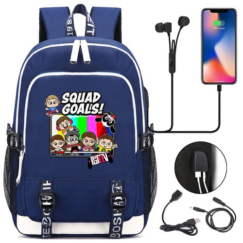 Zaino scuola Fgteev studente ricarica USB borse laptop zaini zaino - Foto 42 di 52