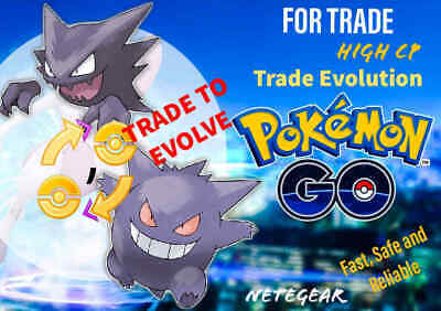 Shiny Gengar ( Gastly Evolution ) Pokemon Trade Go