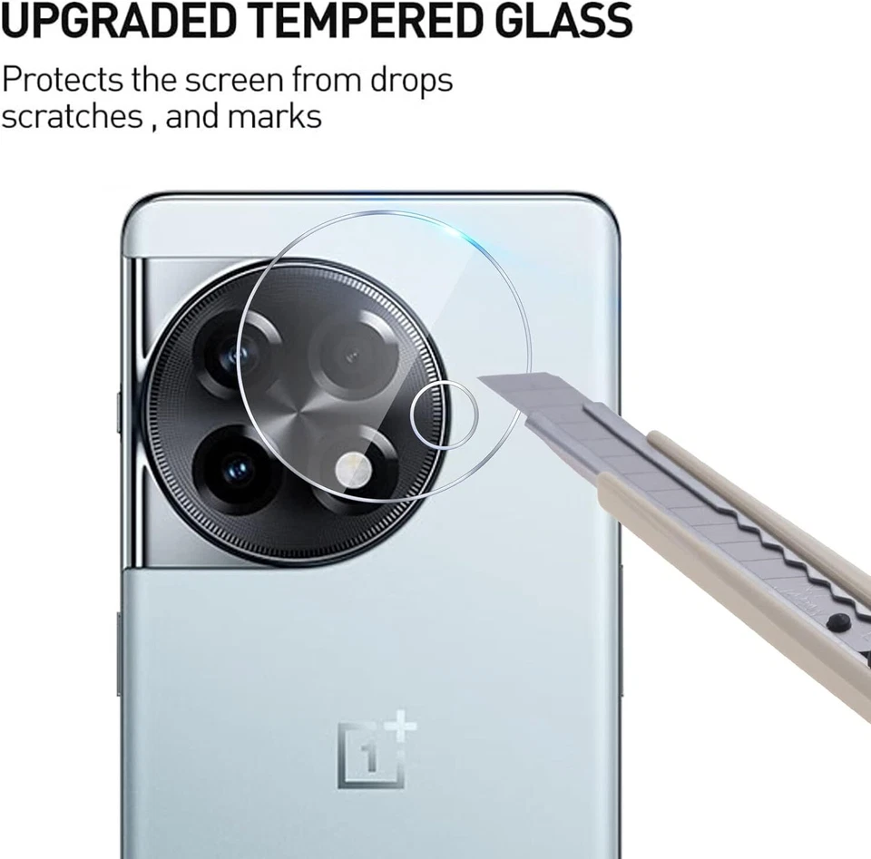 For OnePlus 12R Camera Lens Case Protector Tempered Glass Cover - Image 3 of 4