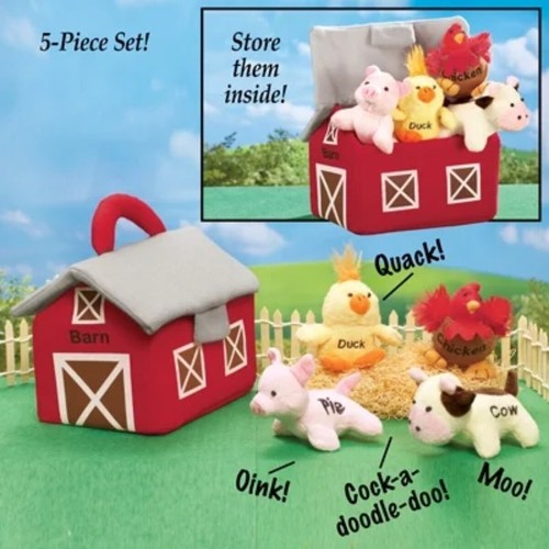 Plush Farm Animals- Zoo-Puppy-Kittens Toddler Toy Squeeze Talking Sounds - Picture 12 of 36