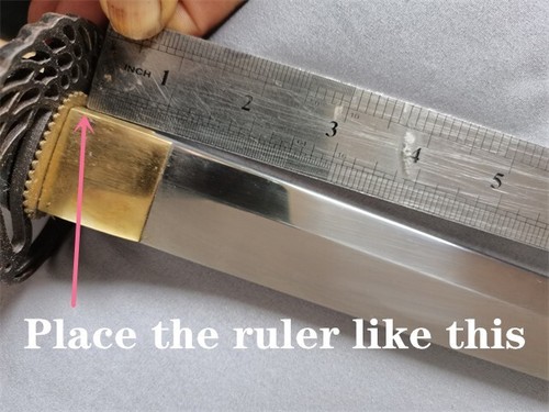 30" Best Custom Saya with 3 Black Amber Buffalo Horn Parts Japanese Katana Sword - Picture 17 of 20