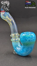 4" Inch Tobacco Sherlock Glass Bowl Pipe LB