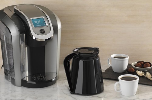32oz Double-Walled Coffee Carafe with Easy-Pour Handle - K-Cup Compatible - Picture 3 of 4