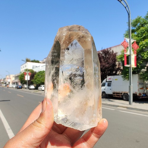 650g Starbrary Quartz Crystal Lemurian Quartz Record Keeper Channeler Quartz Dow - Picture 5 of 12