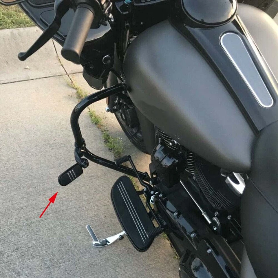 Black Motorcycle 1-1/4" 32mm Highway Foot Pegs Crash Bar For Honda Magna 750 700 Foto 2 de 4