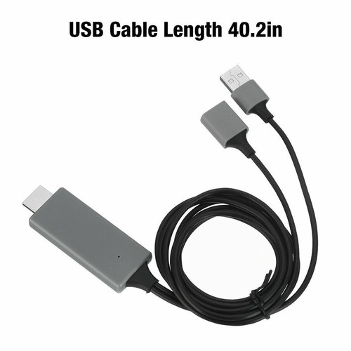USB HDMI Mirroring Cable Phone To Digital TV HDTV AV Adapter For iPhone Android - Picture 8 of 11